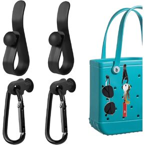 Key Holder Accessories for Bogg Bag, Insert Charm Carabiner Keychain, 4 Pack Bogg Charms for Tote Bags