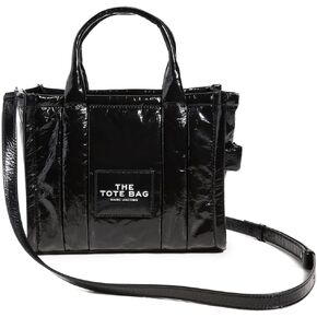 حقيبة مارك جاكوبس ذا كرينكل الجلدية الصغيرة باللون الأسود مقاس واحد in Kuwait