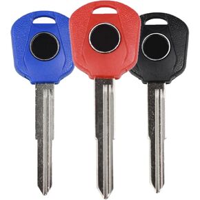 Motorcycle Blank Uncut Key Motorbike Duplicate Key Replacement for CBR600RR CBR 1000RR CB500 CBR500R CB400 CB1300 NC700X VTR1000 VTEC(Pack of 3)