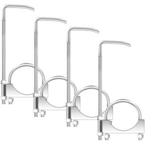 4 Pcs 2.5" Universal Exhaust Clamp with Hanger,Exhaust Hangers Fits 2-1/2" Exhaust Pipe