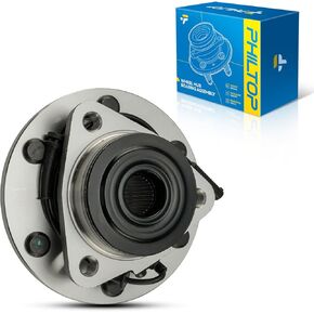 PHILTOP 515156 RWD Front Wheel Bearing Fit for Nissan Armada 2012-2015, Nissan Titan 2012-2015, 6 Lugs Wheel Hub Assembly W/ABS