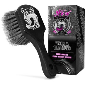 H.O.W Tire Cleaning Brush,Wheelie All Exterior Surface and Wheel Brush (Safe for Cars, Trucks, SUVs, RVs, Motorcycles, & More)