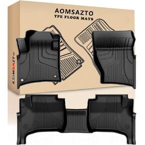 AOMSAZTO Floor Mats for 2011-2018 Porsche Cayenne, Heavy Duty TPE All Weather Protection Car Floor Mats, 1st & 2nd Row Full Set Rubber Floor Liners, Anti Skid Car Mats, Black