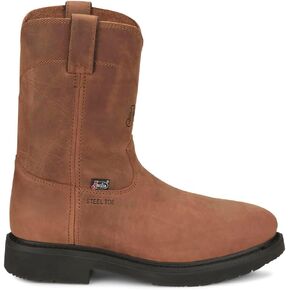 Justin Boots Men's OW4764 Round-Up 10" Steel Toe Work Boot