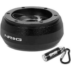 Generic NRG Innovations SRK-185H Steering Wheel Short Hub Adapter Kit + LED Keychain Flashlight, black (NRG-SRK-185H)