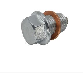 M14 x 1.5MM Stainless steel magnetic oil drain with neodymium magnet Plug,Copper extruded washer fits Audi, Chevrolet, Dodge,Fiat, Ford, Honda, Jeep, Kia, Mazda, MercedesMitsubishi. Porsche.