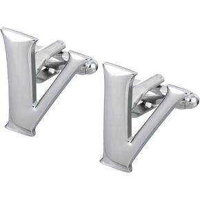 Men's Alphabet Cufflinks 1 Pair with Gift Box