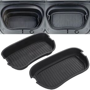 2 Pcs Frunk Organizer for Tesla Model 3 2024 Lower and Upper Frunk Storage Box Organizer Bins