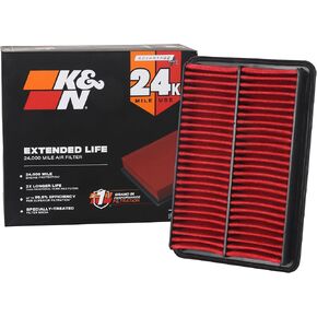 K&N Engine Air Filter: Extended Life 24,000 Mile Replacement Air Filter: Compatible with 2010-2019 Mazda L4 2.0/2.3/2.5L (CX-5, 3, 6, Atenza, Biante, Premacy, Axela), KNX-2480