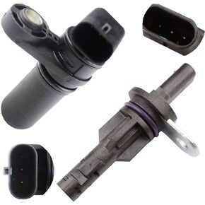 2pcs Crankshaft + Camshaft Position Sensor Kits for 2009-2010 Dodge Ram 1500; 2009-2010 Ram 2500 Jeep Commander 5.7L