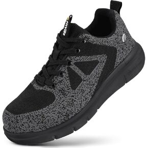 أحذية FitVille الرجالية ذات المقدمة الفولاذية ذات مقدمة مركبة واسعة للرجال مقاومة للثقب in Kuwait