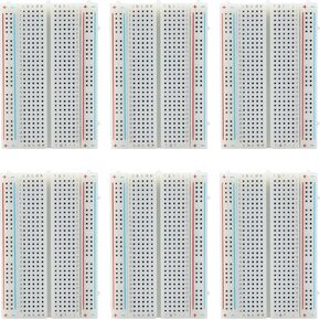 half-size Breadboard 400 Points for Arduino, ESP32, ESP8266, Raspberry Pi, 3 pieces in Saudi Arabia