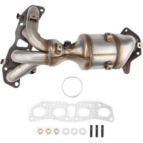 KAC 1pcs High Flow Catalytic Converter Kit Compatible with 2013-2018 Altima 2.5L 2014-2019 Rogue 2.5L Direct-Fit Stainless Steel Catalytic Converter, Replace 674-149 674149(EPA Compliant)