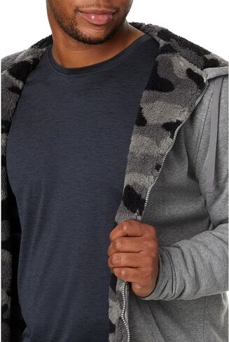 U.S. Polo Assn. Men's USPA Big and Tall Solid Full Zip Camo Lined Sherpa Hoodie in Saudi Arabia