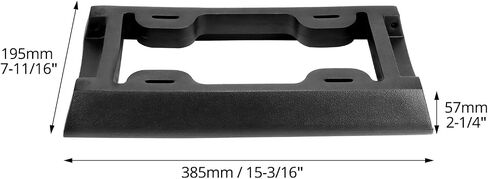 QWORK Heavy-Duty Rubber License Plate Bumper Guard, 7.6×14.7 Inch, Universal Compatibility with Cars, Trucks, SUVs, Vans with Installation Kit,2 Pcs in Saudi Arabia