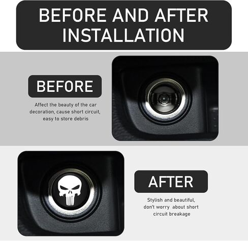 قطعتان من غطاء ولاعة السجائر المعدنية للسيارة، استبدال قابس ولاعة السجائر لتزيين الجمجمة بشكل شخصي، حامي مانع للخدش والغبار مع حلقة مطاطية، عالمي للسيارات (أسود) in Kuwait