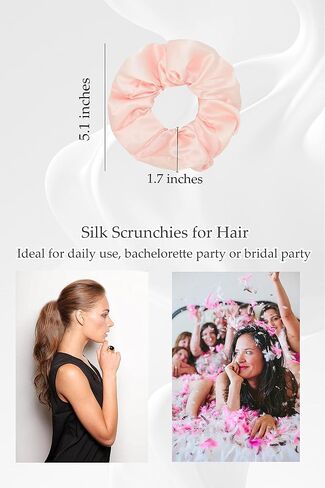 Women Long Silky Robes Set with Hair Band Eye Mask Hair Ring Bride Bridesmaid Bridal Party Loungewear in Kuwait