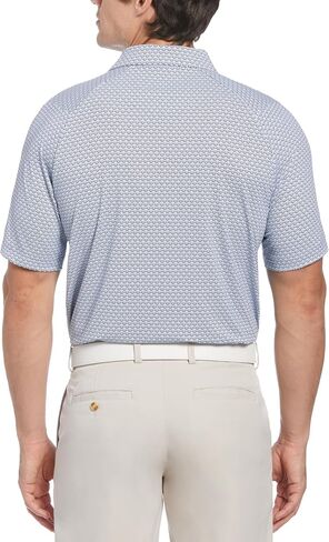 Callaway Men's Chevron Printed Short Sleeve Golf Polo, Moisture-Wicking, Stretch, Recycled Fabric, Athletic Collared Shirts in Saudi Arabia