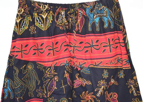 AITFINEISM Men's Drawstring Aladdin Hippie Harem Pants Loose Drop Crotch Trousers in Kuwait