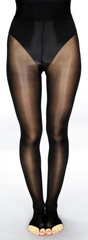 Mona's Choice Tall Oil Shine Glossy Toeless Tights/Toeless Pantyhose/Open Toe Tights in Saudi Arabia