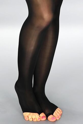 Mona's Choice Tall Oil Shine Glossy Toeless Tights/Toeless Pantyhose/Open Toe Tights in Saudi Arabia