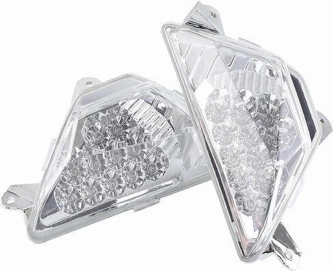 ضوء إشارة الانعطاف الأمامي LED متوافق مع KAWASAKI Ninja ZX-6R ZX6R NINJA 300 400 650 1000 ZX-4R ملحقات الدراجات النارية الخفيفة (شفاف) in Saudi Arabia