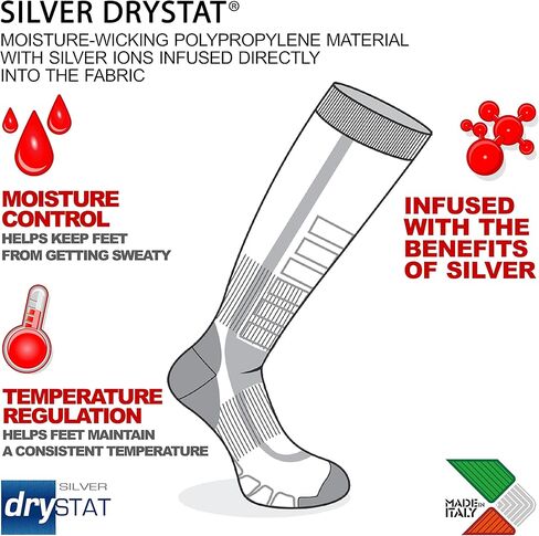 Eurosock Ski Silver Supreme Ski Socks in Kuwait