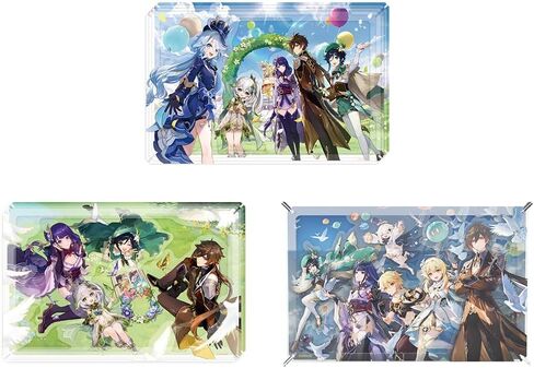 GENSHIN IMPACT Themed Series Insert Acrylic Collection Paintings - Genshin Impact 2nd Anniversary Celebration Painting in Saudi Arabia