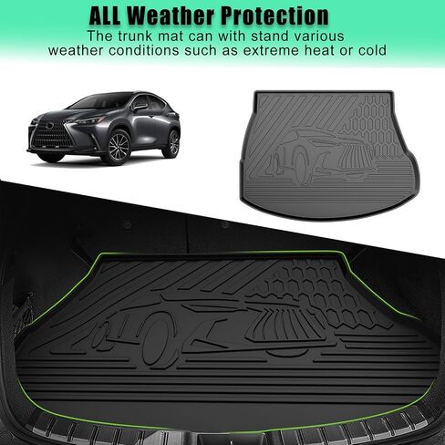Original 2016-2022 RX Floor Mats and Cargo Liner for Lexus RX/RX350/RX450h (Not Fit L Model with 3rd Row Seating) - Custom Fit TPE All Weather Floor Liners and Trunk Mat for Lexus RX 2016-2022 in Saudi Arabia
