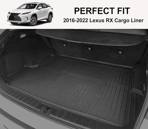 Original 2016-2022 RX Floor Mats and Cargo Liner for Lexus RX/RX350/RX450h (Not Fit L Model with 3rd Row Seating) - Custom Fit TPE All Weather Floor Liners and Trunk Mat for Lexus RX 2016-2022 in Saudi Arabia