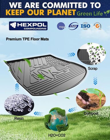Original 2016-2022 RX Floor Mats and Cargo Liner for Lexus RX/RX350/RX450h (Not Fit L Model with 3rd Row Seating) - Custom Fit TPE All Weather Floor Liners and Trunk Mat for Lexus RX 2016-2022 in Saudi Arabia