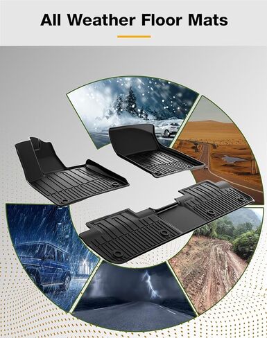 Original 2016-2022 RX Floor Mats and Cargo Liner for Lexus RX/RX350/RX450h (Not Fit L Model with 3rd Row Seating) - Custom Fit TPE All Weather Floor Liners and Trunk Mat for Lexus RX 2016-2022 in Saudi Arabia