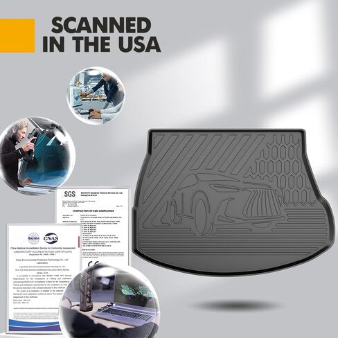 Original 2016-2022 RX Floor Mats and Cargo Liner for Lexus RX/RX350/RX450h (Not Fit L Model with 3rd Row Seating) - Custom Fit TPE All Weather Floor Liners and Trunk Mat for Lexus RX 2016-2022 in Saudi Arabia