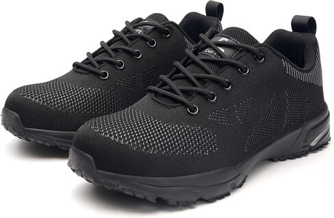 Steel Toe Shoes for Men Women Work Safety Shoes Comfortable Lightweight Puncture Proof Slip Resistant Indestructible Warehouse Industry Construction Shoes in Saudi Arabia