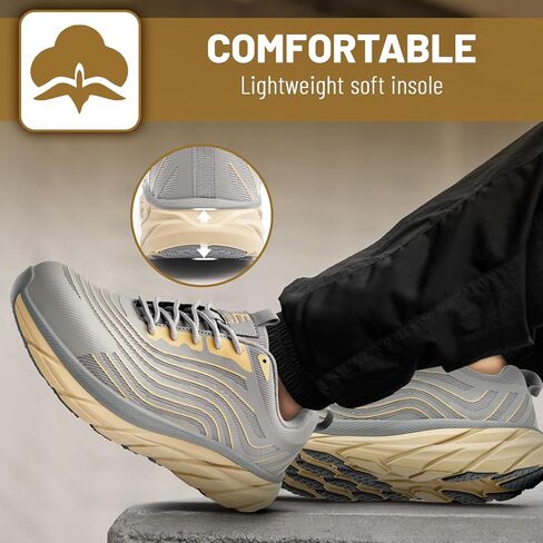 Steel Toe Shoes for Men Women Work Safety Shoes Comfortable Lightweight Puncture Proof Slip Resistant Indestructible Warehouse Industry Construction Shoes in Saudi Arabia