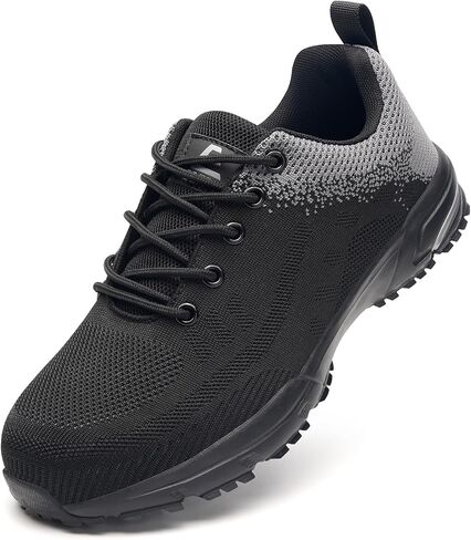 Steel Toe Shoes for Men Women Work Safety Shoes Comfortable Lightweight Puncture Proof Slip Resistant Indestructible Warehouse Industry Construction Shoes in Kuwait