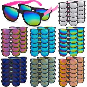 72 Pcs Sunglasses Party Favors bulk,12 Colors Neon Sunglasses with UV Protection for Adults Kids Boys and Girls,Summer Pool Beach Party Favors,Birthday Party Supplies,Goody Bags Filler