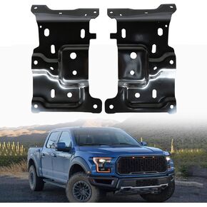 munirater 2Pcs Front Driver and Passenger Side Bumper Mounting Plate Replacement for 2018 2019 2020 F-150 JL3Z17B985A JL3Z17B984A FO1066198 FO1067198