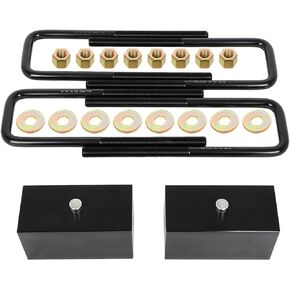 ECCPP 3" Rear Lift Blocks for 2000-2010 for Chevy Silverado for GMC Sierra 1500HD/2500HD/3500HD 8-Lug 2WD/4WD - High-Strength Steel Rear Lift Blocks 9/16th Pin