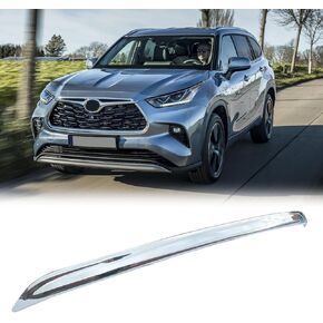 Front Bumper Protector Guard Compatible with Toyota Highlander 2020 2021 2022 2023 Chrome Front Bumper Lower Cover