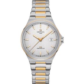 Certina, Unisex, DS-7 Powermatic 80, Stainless Steel, Swiss Automatic, Watch, Silver, Stainless Steel, 10, (C0434072203100)