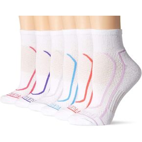 Fruit of the Loom Womens CoolZone Cotton Cushioned Ankle Socks 6 Pair, 8-12