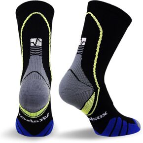 Vitalsox Women's Vt5810 Italian Support & Odor Control Crew Socks (1 Pair-Fitted) Best for Running