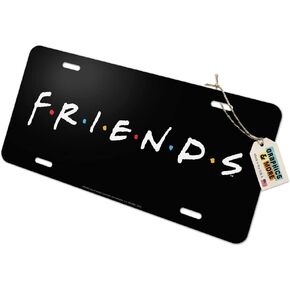 GRAPHICS & MORE Friends Logo White Novelty Metal Vanity Tag License Plate