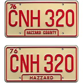 Dukes of Hazzard | General Lee | Metal Stamped License Plates