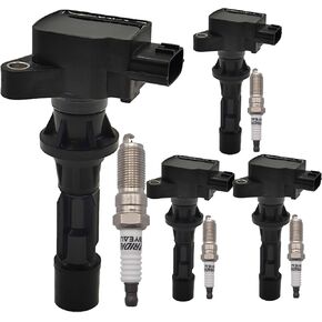UF540 Ignition Coil Pack L3G2-18-100B and Iridium Spark Plugs 90083 Set of 4 Fit For Mazda 3&6 2006-2013,MX-5 Miata 2006-2015,CX-7 2007-2012,MX-5 2006-2008 2010-2012,3 Sport 2.0L 2.3L 2.5L L4