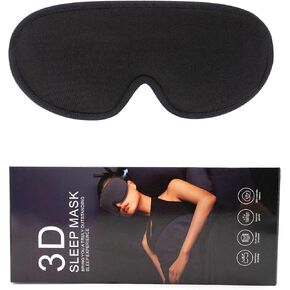 HYCLES Sleep Mask for Side Sleeper, 100% Light Blocking 3D Sleeping Eye Mask for Women Men, Eye Cover Relaxing Zero Pressure Night Blindfold Black