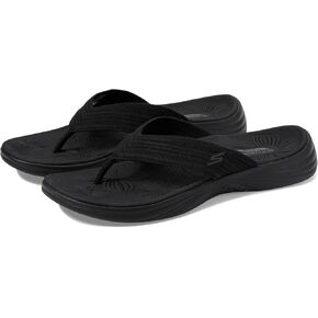 Skechers Women's Ankle Strap Sandal, Black, 8