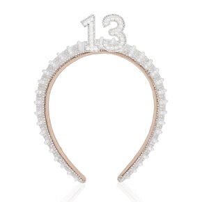 ANBALA 13th Birthday Headband 13th birthday crwon 13th birthday 13 Year Old Girl Gifts