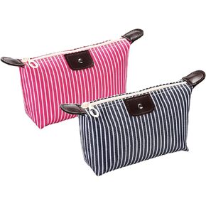 2 Pack Make Up Bag,Travel Make Up Bag,Toiletry Bag,Nylon Cosmetic Bag,Light Pink Makeup Bag,Skin Care Bag,Preppy Makeup Bag,Make Up Bag For Traveling,Tiny Makeup Bag,Trendy Makeup Bag